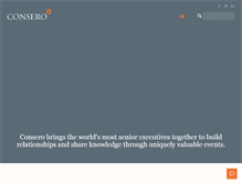 Tablet Screenshot of consero.com